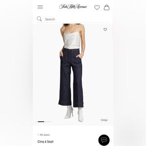 Cinq à Sept Benji Mid-Rise Wide-Leg Jeans 2